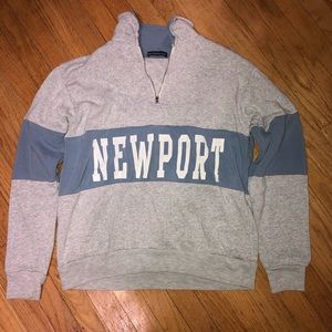 brandy melville newport quarter zip